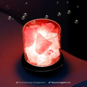 Lampe zen en sel, ambiance chaleureuse et apaisante