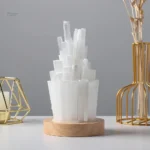 Luminaire en sélénite pour décoration apaisante