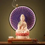 Accessoire spirituel en forme de Bouddha pour diffusion d'encens