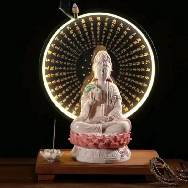 Lampe Bouddha élégante, crée une atmosphère sereine et paisible