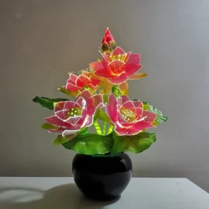 Éclairage décoratif en forme de lotus inspirant la paix