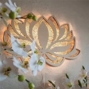 Décoration murale Lotus, style zen et contemporain