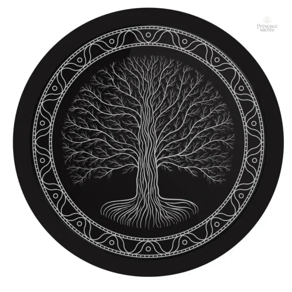 Décoration murale LED Arbre de Vie, aspect zen