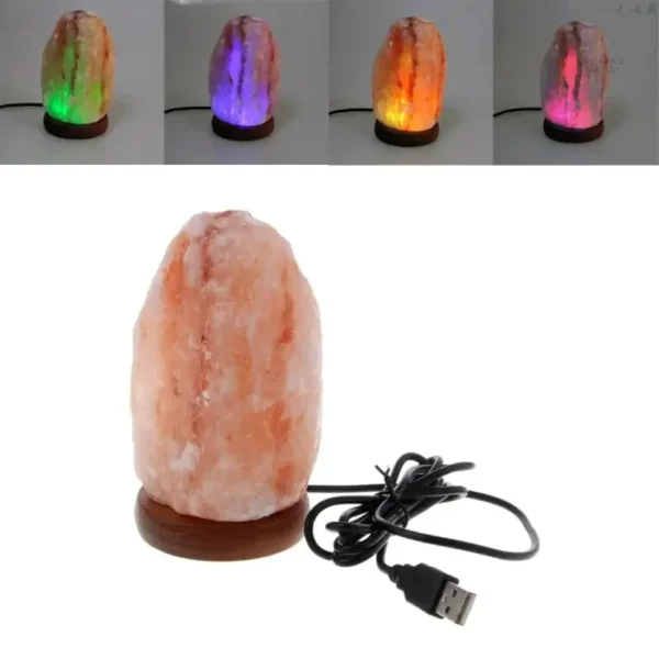 Élément décoratif : lampe de sel naturel