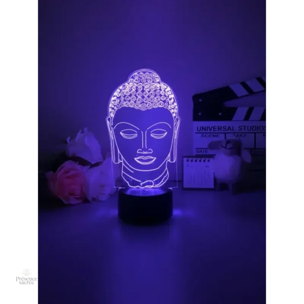 Éclairage doux avec lampe Bouddha, symbole de sérénité