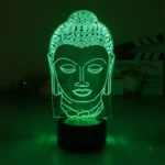 Élégante lampe Bouddha, ajout zen pour votre espace de vie