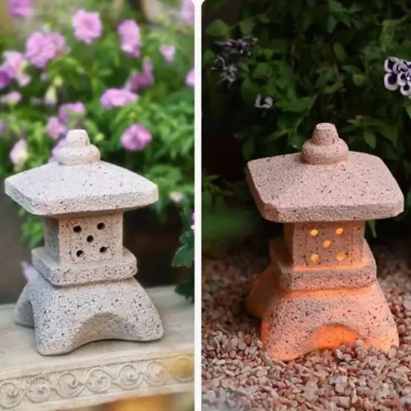 Lanterne solaire pour ambiance asiatique extérieure