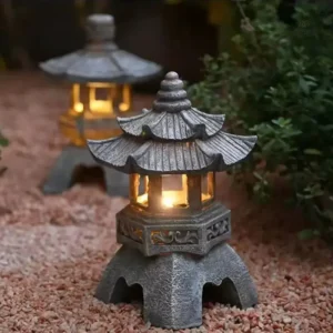 Lanterne de jardin design asiatique