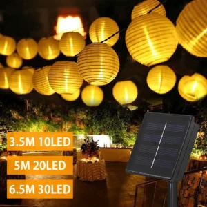 Lanterne de jardin à énergie solaire élégante