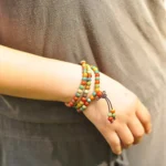 Bracelet Mala en céramique, accessoire bohème unique