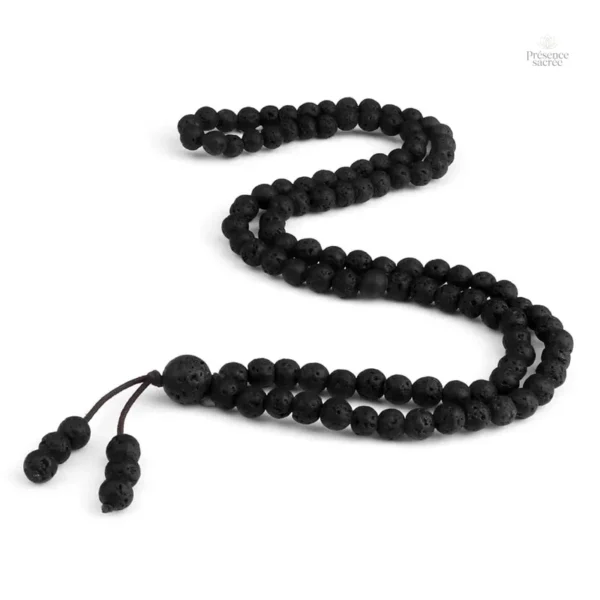 Bracelet spirituel en pierre naturelle de lave