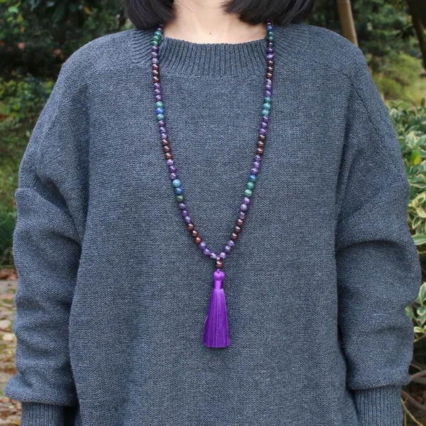 Perles d'améthyste pour mala de prière