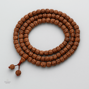 Mala en Rudraksha du Népal, bracelet spirituel traditionnel