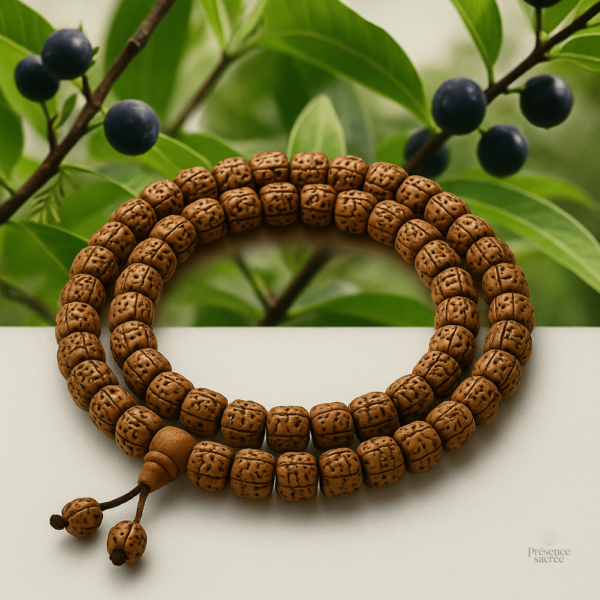 Graine de Rudraksha, accessoire de méditation authentique