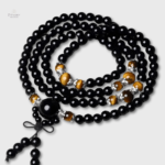 Mala en Oeil de Tigre et Obsidienne Noire