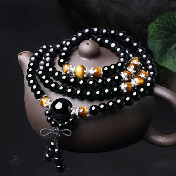 Bracelet Mala avec perles d'Oeil de Tigre
