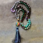 Mala Tibétain 108 Perles Multi Pierres
