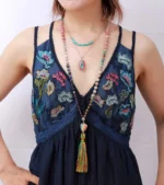 Mala tibétain multi pierres pour méditation