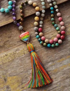 Perles tibétaines 108 pour pratiques spirituelles