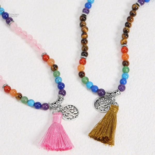Mala spirituel inspiré par la tradition tibétaine