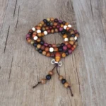 Mala tibétain en bois pour bien-être