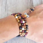 Accessoire de méditation en perles de bois