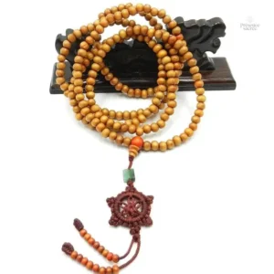 Mala traditionnel en bois de santal naturel