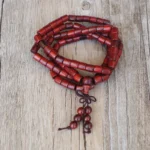 Mala Tibétain en Bois de Santal Rouge