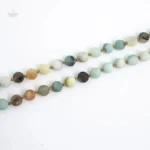 Mala tibétain, perles d'amazonite pour méditation et bien-être