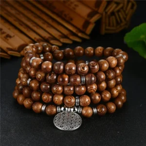Mala Tibétain pour Homme en perles naturelles