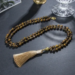Mala en Oeil du Tigre, symbole de protection et de force