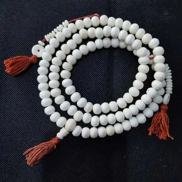 Mala en os de yak, perles tibétaines artisanales