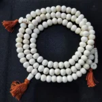 Bracelet mala tibétain en os naturel