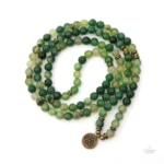Accessoire de méditation : Mala vert en perles