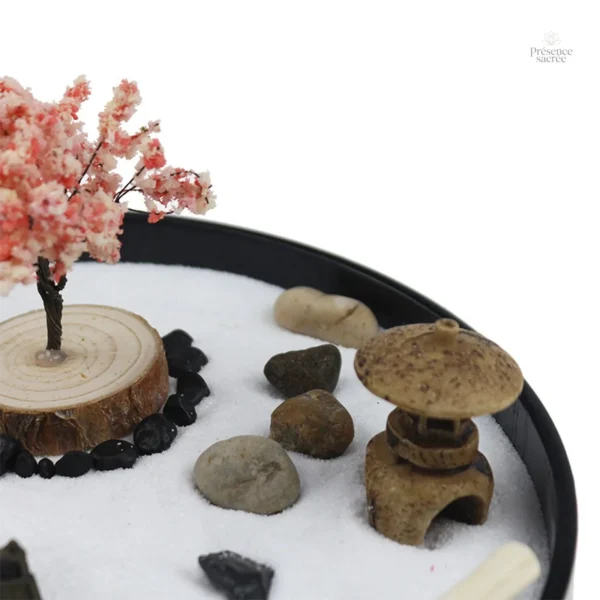 Décoration intérieure jardin zen en cercle