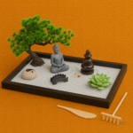 Mini jardin zen avec statue de Bouddha pour décoration