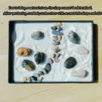 Atmosphère zen avec pagode et cerisiers miniatures