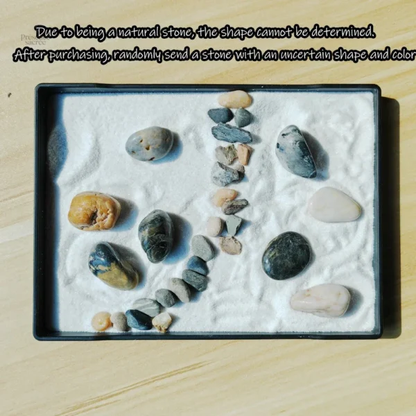 Atmosphère zen avec pagode et cerisiers miniatures