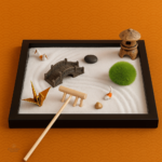 Mini jardin zen japonais secret en décoration intérieure