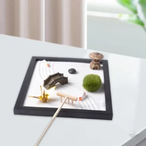 Jardin zen miniature pour créer une ambiance apaisante
