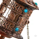 Objet de méditation : moulin à prières tibétain