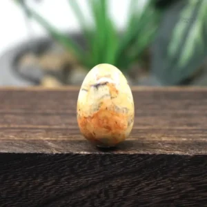 Oeuf de Yoni en Agate Folle, pierre de bien-être