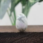 Oeuf de Yoni Jade blanche, sculpture naturelle pour bien-être