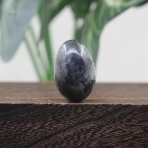 Oeuf de Yoni en Labradorite noire