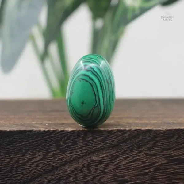 Oeuf de Yoni en Malachite, bien-être féminin