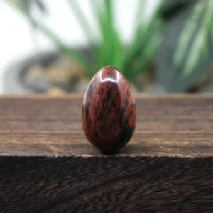 Oeuf de yoni en obsidienne mahogany