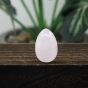 Oeuf de Yoni en Quartz rose, accessoire de bien-être
