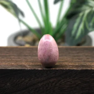 Oeuf de Yoni Rhodonite en pierre naturelle