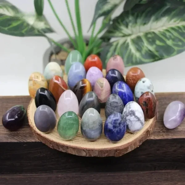 Œuf de Yoni en Rhodonite pour la méditation