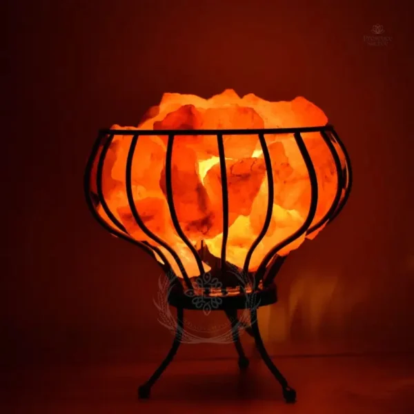 Lampe naturelle en sel de l'Himalaya